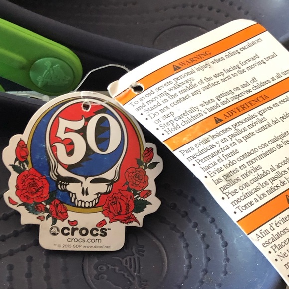 GRATEFUL DEAD Crocs 50th Anniversary M9 W11 NWT - Picture 4 of 17